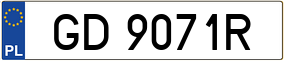 Truck License Plate
